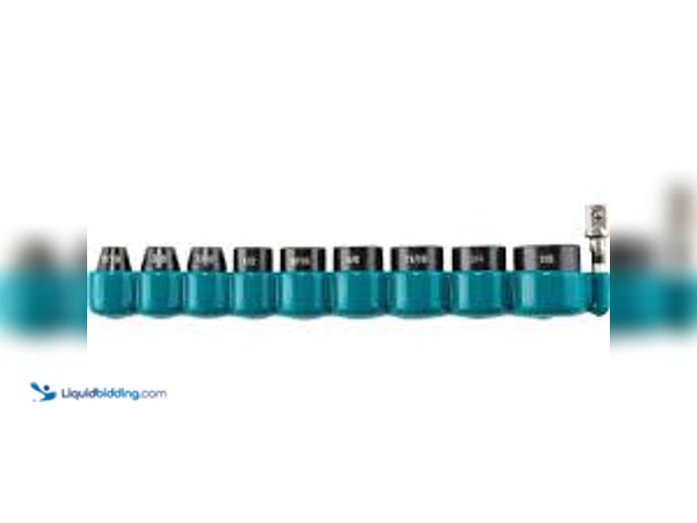 Lot 49-5458904 - Makita IMPACT XPS Socket Set SAE with Standard SA (10-Piece). Model # E-01672. Unused