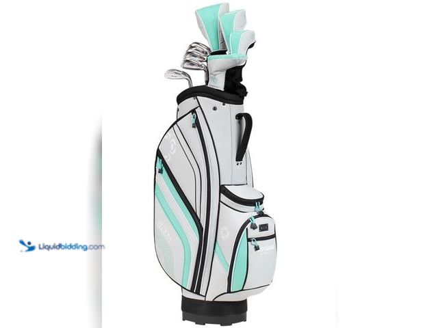 Lot 49-2025409 - Cleveland Bloom Complete Golf Set Grey/Blue-Green - Women's Standard Left Hand, Model # 11215917, MS...