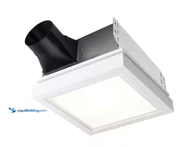 Lot 49-1632149 - Broan-NuTone Roomside Series, Decorative, White Trim, 110 CFM, Roomside Ceiling Bathroom Exhaust Fan...