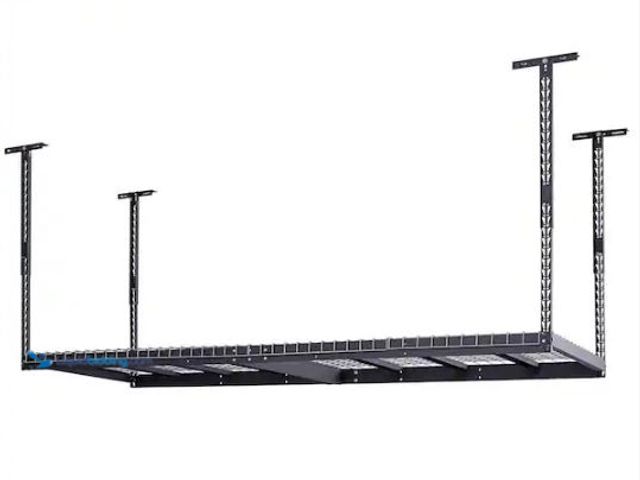 Lot 49-1535474 - Husky
97.5 in. W x 43.75 in. H x 32 in. D Adjustable Height Metal Heavy-Duty Overhead Garage Storag...