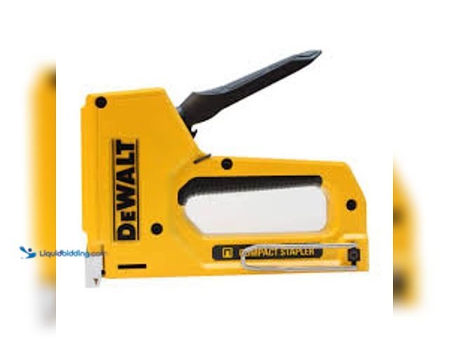 Lot 49-5438156 - DEWALT Heavy-Duty Compact Staple Gun. Model # DWHTTR130LH. Unused