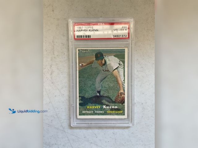 Lot 49-5396710 - WOW GRADED CARD!! 1957 TOPPS HARVEY KUENN #88 PSA GRADED 4 VG-EX