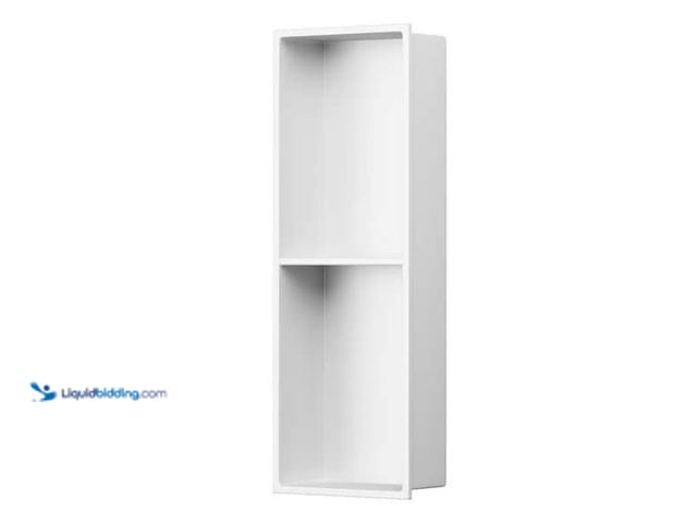 Lot 49-3565801 - BWE 8 in. W x 24 in. H x 4 in. D Bathroom Shower Niche Standard Niche Over Mount Installation in Bru...