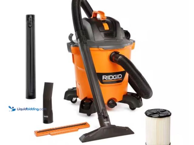 Lot 49-1516932 - RIDGID 12 Gal. 5.0 Peak HP NXT Shop Vacuum HD1200 Wet Dry Vac with General Debris Filter, Locking Ho...