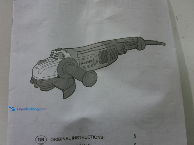 Lot 49-3482625 - KSEIBI Concrete Grinder Kit 7 inch, Concrete Grinding Wheel 15Amps (Angled) Model #711985, Unused, H...