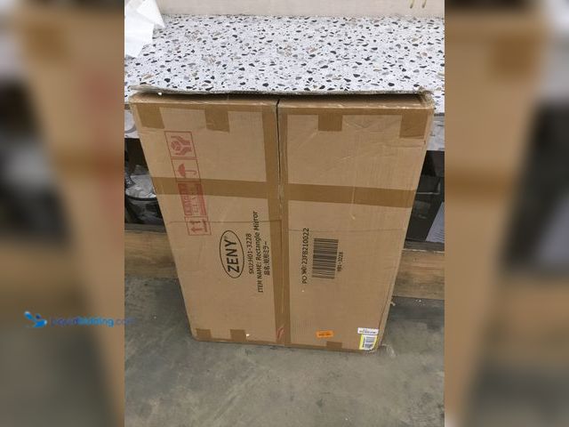 Lot 49-5410761 - ZENY Bathroom Rectangular Mirror Wall Mount Black Metal Frame 22 x 30" Unused