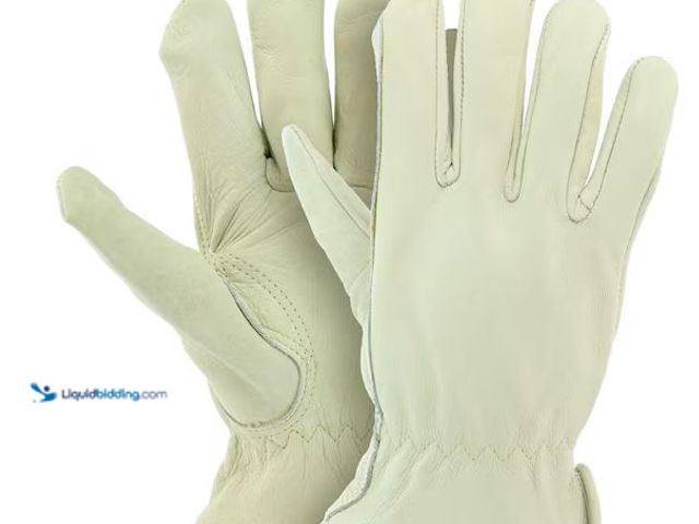 Lot 49-1568428 - Lot of (2) Large Grain Cowhide Water Resistant Leather Work Glove 2-Pack Model # PRO86009-L2P, Unuse...