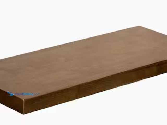 Lot 49-5490150 - HARDWOOD REFLECTIONS
Solid Wood Butcher Block Shelf 48 in. W X 12 in. D X 1.5 in. H in Walnut Stain...