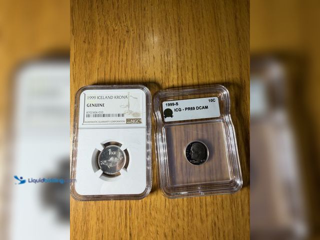 Lot 49-1975147 - 2 1999 Iceland Krona and 1999 Dime PR69 DCAM