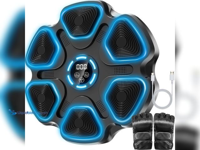 Lot 49-1541020 - Mukaddar Music Boxing Machine, Large Size Music Punching Machine for Adults Kids, Interactive Boxing...