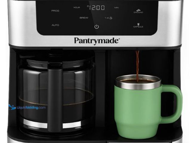 Lot 49-5436645 - Deluxe 12-Cup Coffee Maker & Single Serve Brewer – Programmable, K-Cup Compatible, Adjustable Brew S...
