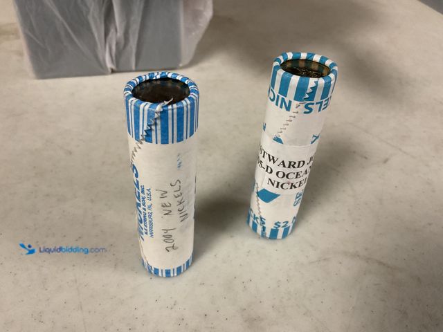 Lot 49-1811333 - 2 ROLLS OF NICKELS INCLUDING 2004 NEW NICKELS AND 2005 WESTWARD JOURNEY NICKELS