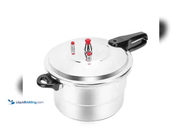 Lot 49-1627186 - Aluminum Pressure Cooker, 3.2QT Aluminum Pressure Cooker Cooking Various Foods For Gas Stove Inducti...