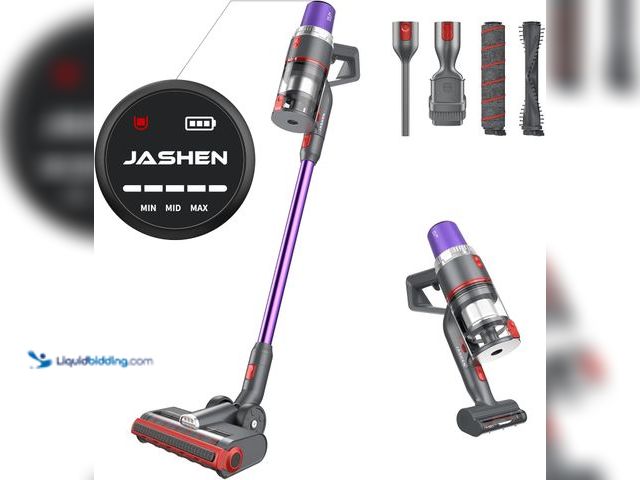 Lot 49-5554413 - JASHEN 26KPa 10-in-1 Cordless Vacuum Cleaner V16 350W Stick&Handheld Vacuum with Speed Auto Mode,Up ...