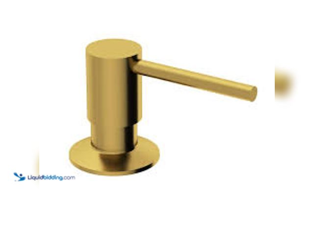 Lot 49-3536928 - VIGO 10 oz.Kitchen Soap Dispenser in Matte Brushed Gold,Model # VGSD003MG. Unused.