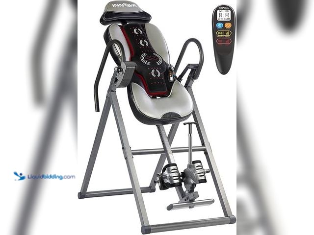 Lot 49-5448252 - Innova Advanced Heat and Massage Inversion Table. Model: 700220358003. Unused