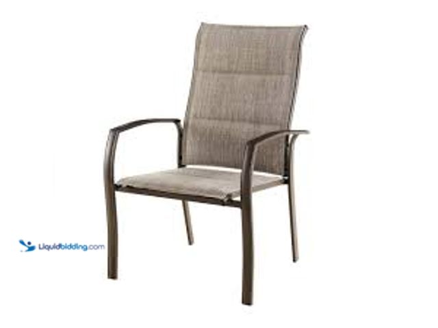 Lot 49-5415278 - StyleWell Mix and Match Stationary Stackable Steel Sling Oversized Outdoor Patio Dining Chair in Riv...