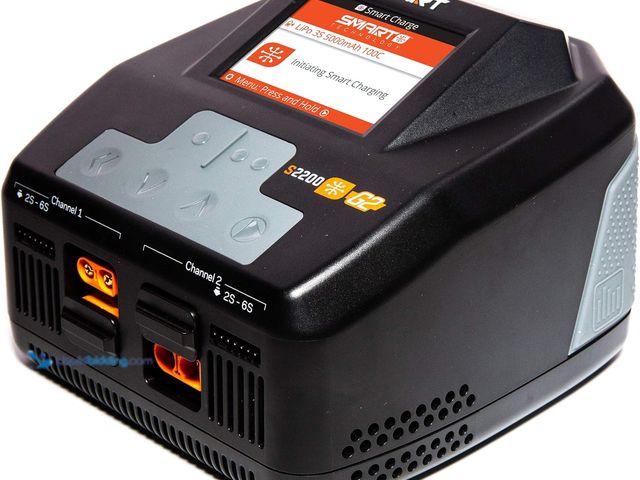 Lot 49-5410293 - Spektrum S2200 G2 AC 2x200W Smart Charger, , Black. Used. [ASIN: SPMXC2010]