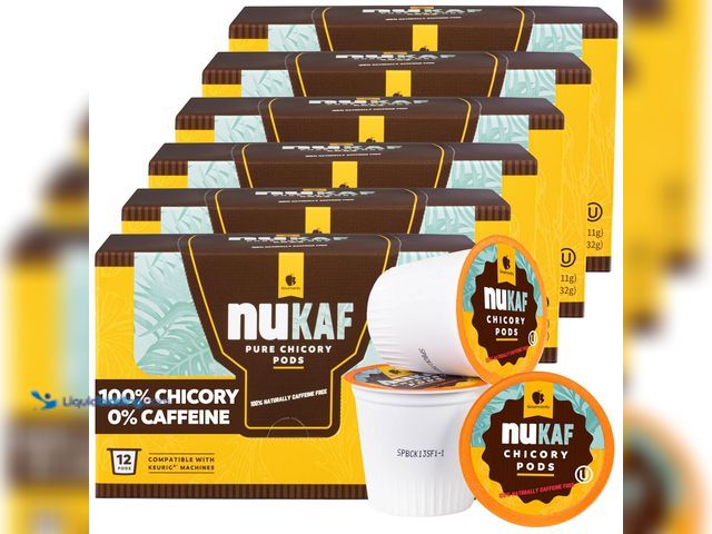 Lot 49-5410727 - nuKAF Chicory Coffee K Cups, 100% Caffeine Free Coffee Alternative, All Natural K Pods for your Keur...