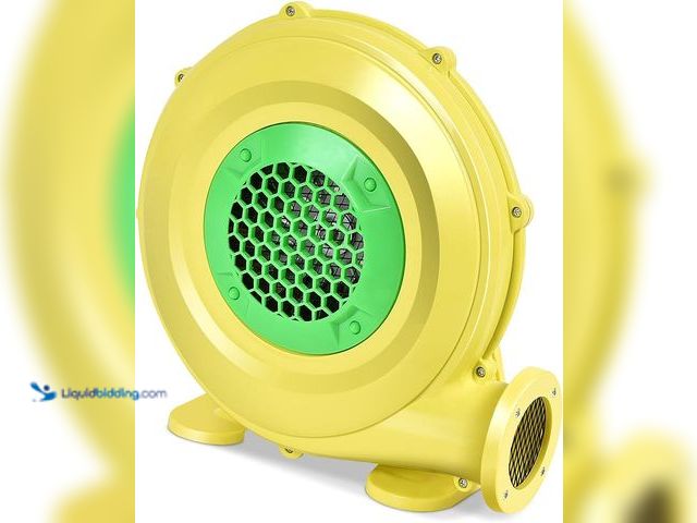 Lot 49-5539943 - DPThouse Bounce House Blower 735 Watt 1.0HP for Inflatable Bounce House Bouncy Castle, Yellow+Green,...