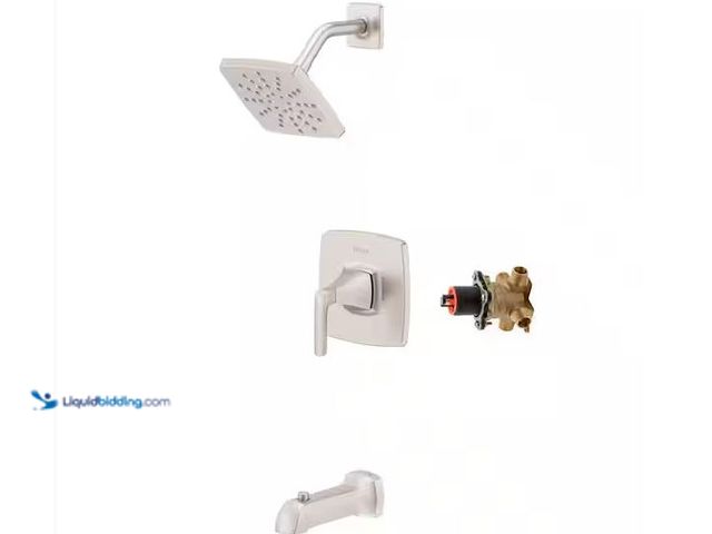 Lot 49-5555470 - Pfister
Bruxie 1-Handle 1-Spray Tub and Shower Faucet 1.8 GPM in Spot Defense Brushed Nickel (Valve...