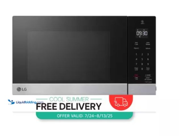 Lot 49-1516472 - LG NeoChef 0.9 cu. ft. 1000-Watt Countertop Microwave in Stainless Steel with Smart Inverter, model ...