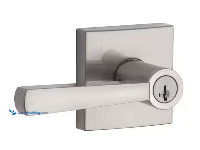 Lot 49-3472138 - Baldwin Prestige Spyglass Satin Nickel Keyed Universal Entry Door Handle Featuring Smart Key Securit...