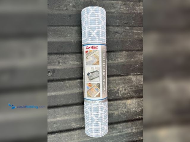 Lot 49-3612787 - Lot of (5) Con-Tact Shelf & Drawer Liners Grip Print - 18 in. x 8 ft. - CYPRESS CADET BLUE, Model # ...