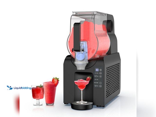 Lot 49-5408568 - Hooure 88 oz. Slushie Snow Cone Machine with Self-Cleaning Function Technology, 5 Smart Modes, No Ic...
