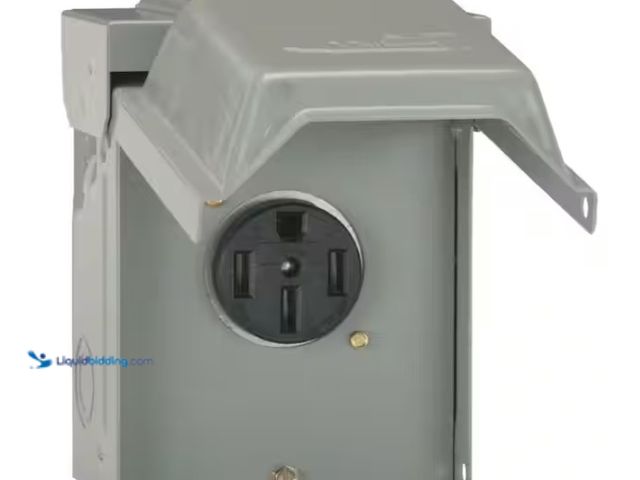 Lot 49-1567669 - Lot containing Midwest Electric Products 30 Amp Temporary RV Load Center Power Outlet, Model # U013P...