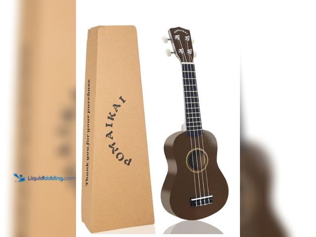Lot 49-3432484 - POMAIKAI Ukulele 21" Beginner Starter Wood Ukulele Hawaiian Guitar Soprano Ukulele Musical Instrumen...