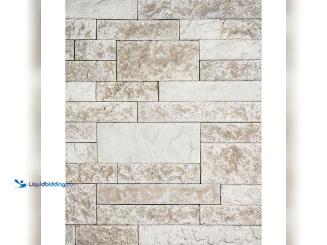 Lot 49-5437152 - Approx 7. AIRSTONE Birch Bluff White Cement Standard Primary Wall Tiles. [Model # BBPSO] Unused