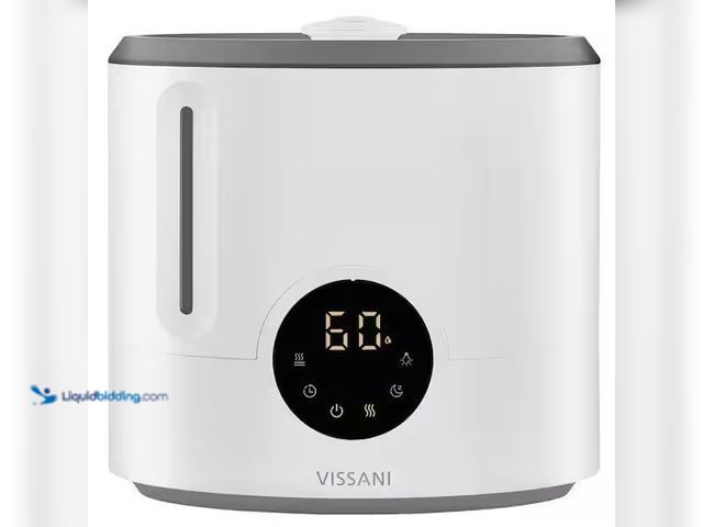 Lot 49-5490082 - Vissani
2 Gal. Ultrasonic Humidifier 360 Degree Turning Dual Nozzle Cool & Warm Mist for Large Room...