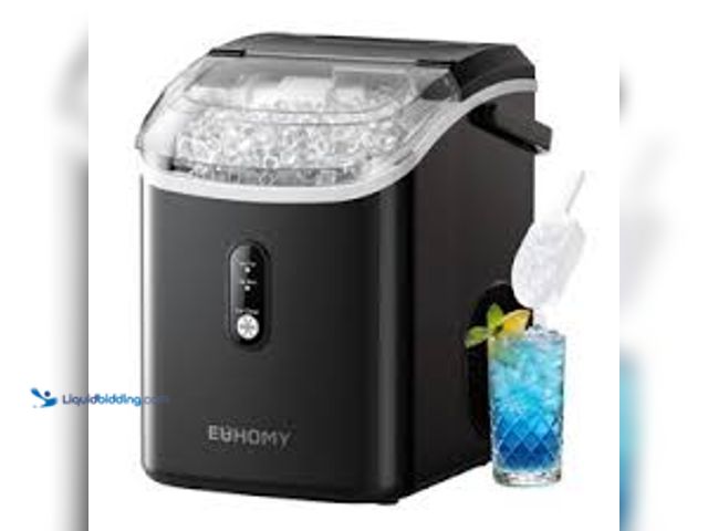 Lot 49-5539832 - EUHOMY Pearl H1 Portable Nugget Ice Maker. Model;  IM002-NBL. Unused