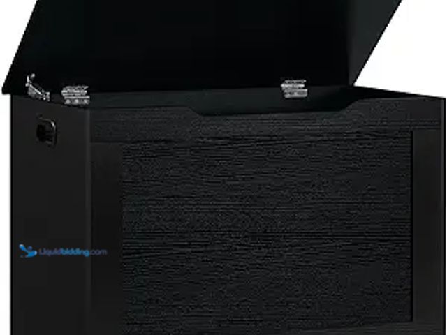 Lot 49-3472604 - usikey 29.5” Storage Chest, Toy Box with Safety Hinge & Gel Bumpers, Toy Chest, Lift Top Storage Tru...