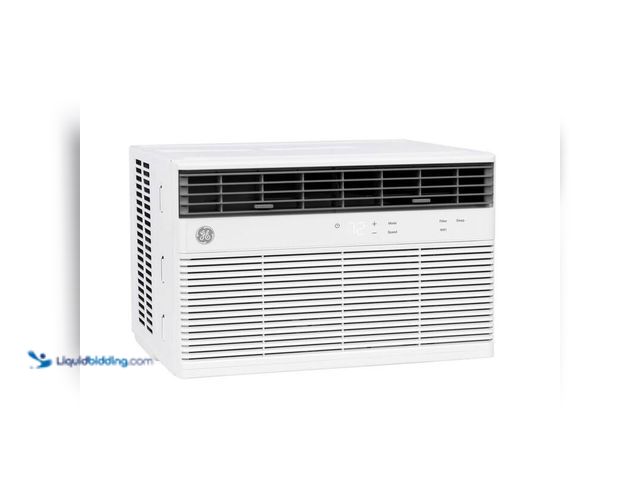 Lot 49-5406392 - GE 12,000 BTU 115-Volt Smart Window Air Conditioner for 550 sq. ft. in White with Wi-Fi and Remote, ...