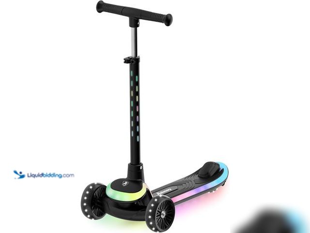 Lot 49-5482001 - Rahmory Kids Scooter for Boys Girls Ages 3-8, 3 Wheel Light Up Toddler Kick Scooter with 20 Dynamic ...