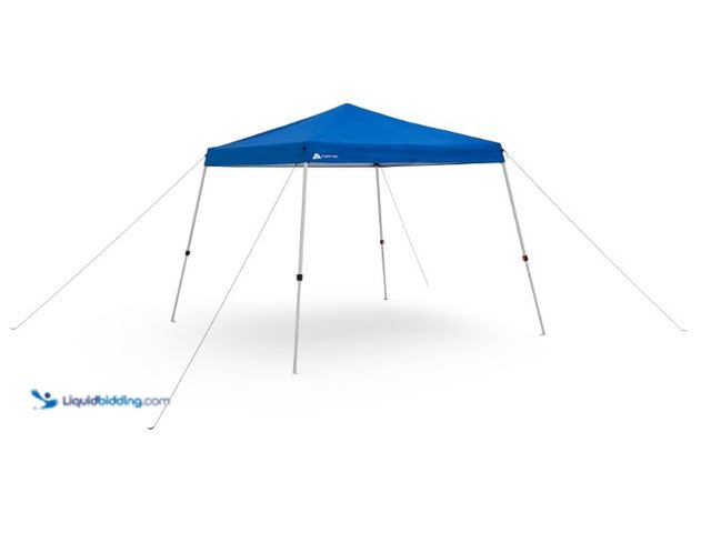 Lot 49-1625827 - Ozark Trail 10' x 10' Instant Blue Slant Leg Pop-up Outdoor Canopy, Model # 791350548, Unused, Has a...