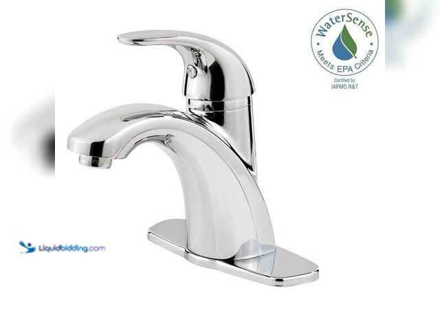 Lot 49-5422786 - Pfister Parisa 4 in. Center set Single-Handle Bathroom Faucet in Polished Chrome, Model # LF-042-PRC...