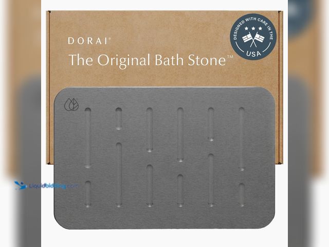 Lot 49-3564545 - Dorai Home Stone Bath Mat - Premium Diatomaceous Earth Bath Floor Mats with Non-Slip Base, Fast-Dryi...