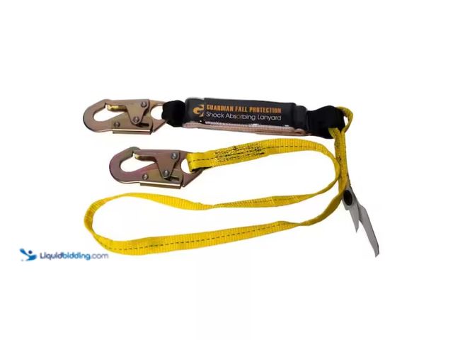 Lot 49-1566932 - Guardian Fall Protection 6 ft. Shock Absorbing Lanyard, Model # 01220, Unused  Ref#SB0114