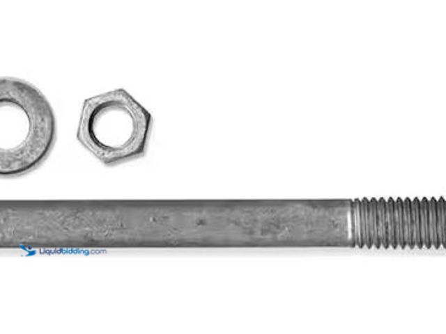 Lot 49-5486357 - Acorn Hardware
1/2 in. x 10 in. Galvanized Anchor Bolt with Nuts and Washers (50-Pack) Internet # 3...
