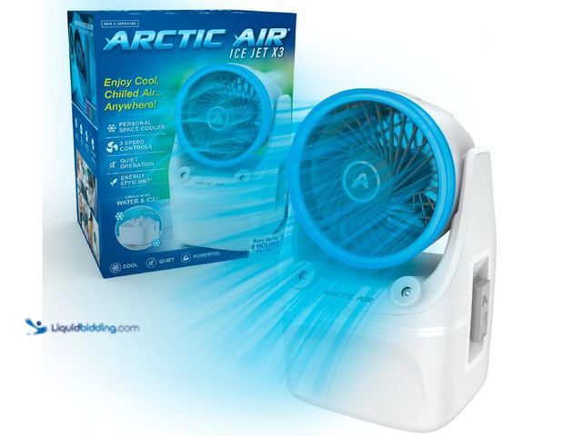 Lot 49-5555358 - Arctic Air Ice Jet X3 Portable Air Cooler,Dual Mist Modes, Up to 8-Hour Cooling Time, 3-Speed Portab...