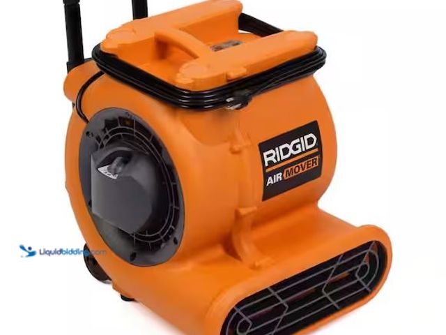 Lot 49-1572146 - RIDGID 1625 CFM 3-Speed, Portable Air Mover Blower Fan with Collapsible Handle, Rear Wheels, Water D...