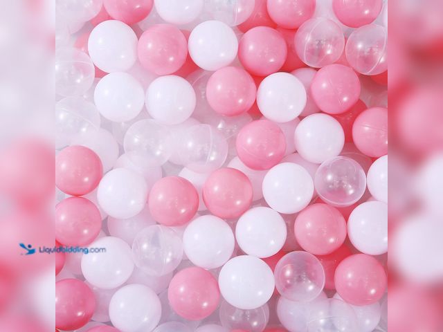 Lot 49-5437262 - Ball Pit Balls for Kids, Pool Toys Thicken Soft Plastic Balls for Ball Pit BPA Free Toddler Toy Whit...
