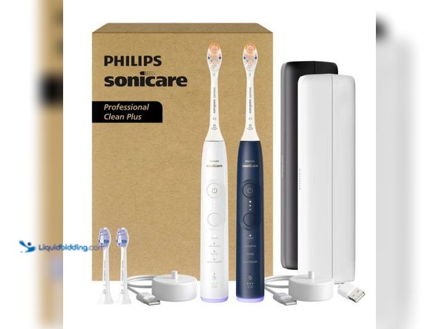 Lot 49-1625717 - Philips Sonicare Professional Clean Plus Rechargeable Electric Toothbrush, 2-pack, Model # HX7439/01...