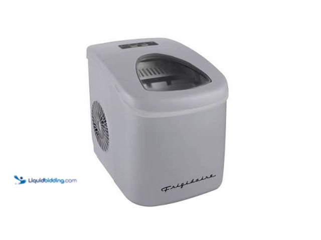 Lot 49-5544584 - FRIGIDAIRE EFIC189-Silver Compact Ice Maker, 26 lb per Day, Silver. Model: EFIC189-Silver. Used