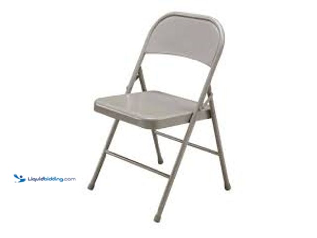 Lot 49-5448419 - QTY 2 - Beige Metal Stackable Folding Chair. Model # CF29-182029BE. Unused