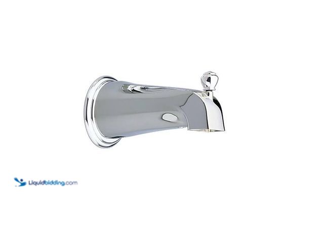 Lot 49-2024571 - MOEN Decorative Metal Diverter Tub Spout in Chrome. Model # 179101. MSRP $40. New.   Ref#PA0925