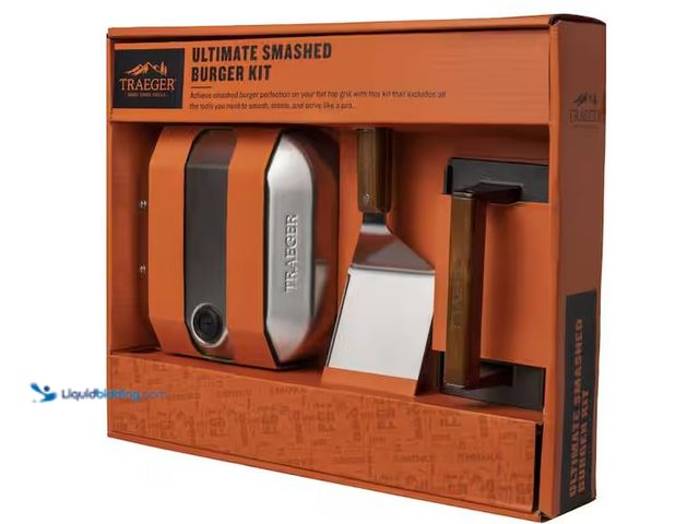 Lot 49-1576293 - Traeger Ultimate Smashed Burger Kit 3-Piece Set Model # BAC734, Unused, Factory Packed  Ref#HDSR0129